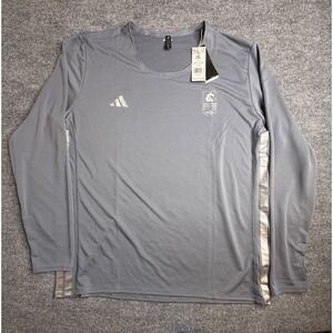 adidas 2025 BOSTON MARATHON Participant Long-Sleeved  Men's Gray 2XL